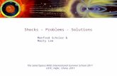 Shocks – Problems - Solutions