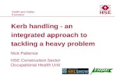 Kerb handling - an integrated approach to tackling a heavy problem