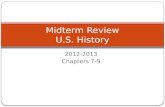 Midterm Review U.S. History