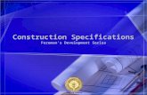 Construction Specifications Foreman’s Development Series