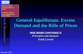 General Equilibrium: Excess Demand and the R ô le of Prices