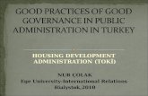 GOOD PRACTICES OF GOOD GOVERNANCE IN PUBLIC ADMINISTRATION IN TURKEY