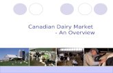 Canadian Dairy Market  - An Overview