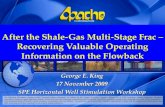 After the Shale-Gas Multi-Stage Frac –Recovering Valuable Operating Information on the Flowback