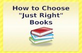 How to Choose "Just Right" Books