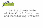 The Statutory Role of the Chief Executive and Monitoring Officer