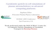 Gyrokinetic particle-in-cell simulations of plasma microturbulence on advanced computing platforms