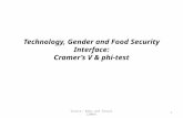 Technology, Gender and Food Security Interface: Cramer’s V  & phi-test