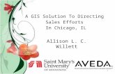 A GIS Solution To Directing  Sales Efforts  In Chicago, IL