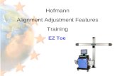 Hofmann Alignment Adjustment Features Training