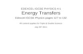 EDEXCEL IGCSE PHYSICS 4-1 Energy Transfers