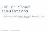 LHC e -  cloud simulations