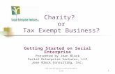 Charity?  or Tax Exempt Business?