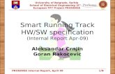 Smart Running Track HW/SW specification (I nternal Report Apr-09 )