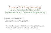 Answer Set Programming: A new Paradigm for Knowledge Representation and Constraint Programming