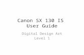 Canon  SX 130 IS  User Guide
