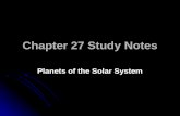 Chapter 27  Study  Notes