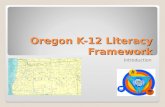 Oregon K-12 Literacy Framework