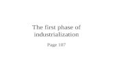The first phase of industrialization