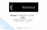 Group “ Catch a Star” 2003 Andreia Nascimento, 14  years Raquel Soares , 12  years