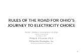 RULES OF THE ROAD FOR OHIO’S JOURNEY TO ELECTRICITY CHOICE