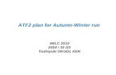 ATF2 plan for Autumn-Winter run