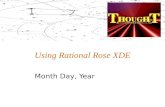 Using Rational Rose XDE