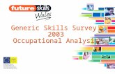 Generic Skills Survey  2003 Occupational Analysis