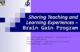 Sharing Teaching and Learning Experiences –  Brain Gain Program