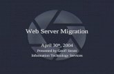 Web Server Migration