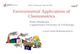Environmental Applications of Chemometrics