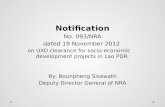 Notification No. 093/NRA dated 19 November  2012