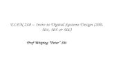 ELEN 248 – Intro to Digital Systems Design (200, 504, 505 & 506)