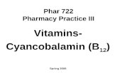 Phar 722 Pharmacy Practice III