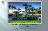 WEBCO FOUNDATION  GOLF EVENT