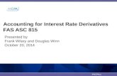 Accounting for Interest Rate Derivatives FAS ASC 815