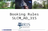 Booking Rules SLCM_AD_315