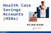Health Care Savings  Accounts  (HSAs)