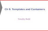 Ch 9. Templates and Containers