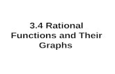 3.4 Rational Functions and Their Graphs