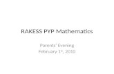 RAKESS PYP Mathematics