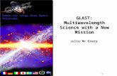 GLAST: Multiwavelength Science with a New Mission