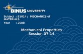 Mechanical Properties Session 07-14