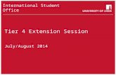 Tier 4 Extension Session