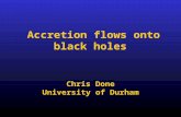 Accretion flows onto black holes
