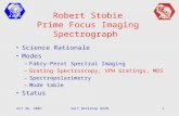 Robert Stobie Prime Focus Imaging Spectrograph