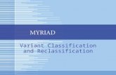 Variant Classification and Reclassification