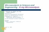 Microanalysis in Science and Engineering -  X-ray Microanalysis