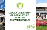 SLOVAK UNIVERSITY  OF AGRICULTURE  IN NITRA SLOVAK REPUBLIC