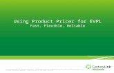 Using Product Pricer for EVPL Fast, Flexible, Reliable